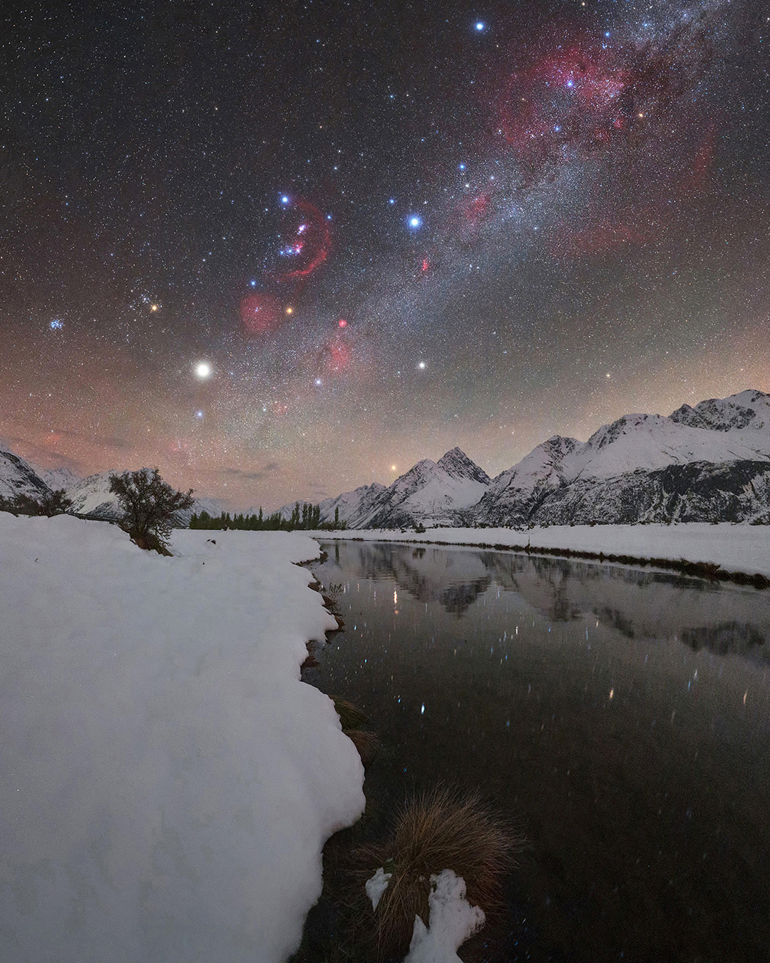 Summer Sky over Winter Wonderland